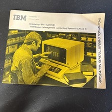 VINTAGE MANUAL INTRODUCING IBM SYSTEM / 34 MANAGEMENT ACCOUNTING SYSTEM 1977 1ST picture