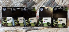 HP 564XL Ink Cartridges 5-Pack Assortment - Factory Sealed Expired 2015 2016 picture