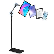 New Best SHUWEI Tablet Floor Stand with Double Self-Locking Worm Gears, 63Height picture