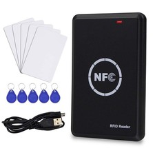 RFID NFC Duplicator, 125KHz Key fob Copier, RFID Smart Card Reader Writer, 13... picture