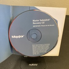 Maxtor Safety Drill Recovery CD for OneTouch 4 Mini Seagate (Recovery Disc Only) picture