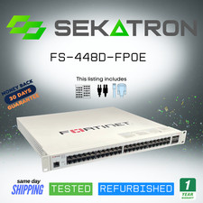 🔌 Fortinet FortiSwitch FS-448D-FPOE 48-Port PoE+ Managed Ethernet Switch ⚡ picture