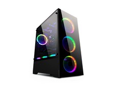 Caja de PC con paneles de vidrio templado (ventiladores vendidos por separado) picture