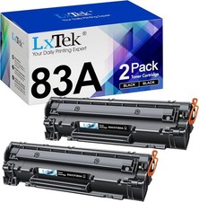 LxTek 83A Toner Cartridge Black Replacement for HP 83A CF283A   2 Pack picture
