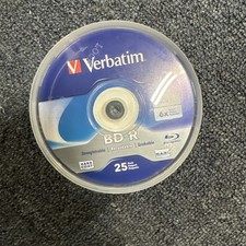 Verbatim BD-R 25GB 6X Blu-ray Recordable Media Disc - 25 Pack Spindle - NEW picture