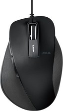 Ergonomic Wired Mouse Silent Click 5 Button USB Elecom M-XGM10USB-US picture