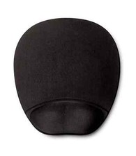 Memory Foam Mouse Mat/ Wrist Rest Black Antimicrobial Properties Non-Slip Pad picture