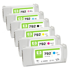 6PC Compatible for HP792 Ink Tank for HP Designjet L26500/L28500 Ink Cartridge picture