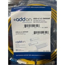 Addon ADD-LC-LC-2M9SMF LC M/M PATCH CBL 2M YELLOW OS2 RISER FIBER picture