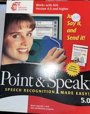 Dragon Systems POINT & SPEAK True Continuous Speech Recognition, Windows, NEW. V picture
