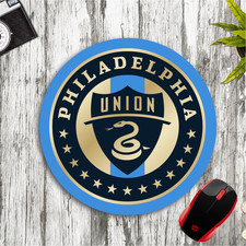 PHILADELPHIA UNION CUSTOM ROUND PC DESK MAT MOUSE PAD HOME SCHOOL GIFT SOCCER picture