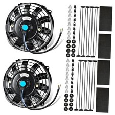 7 Inch Slim Radiator Fan - 12V 80W 800 CFM High Performance 2Pcs-7 inch picture