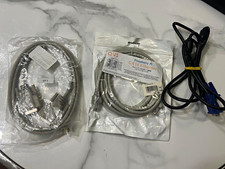 QVS CAT6 10ft Ethernet Cable Lot RJ45 Male-Male + DB-9 Male-Male picture