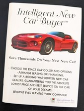 RARE Intelligent New Car Buyer Software Disk from Thoughtware Inc, Vintage 1994 picture