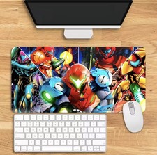 Metroid Samus Aran Anime Keyboard Gaming Mousepad TCG Card Games Playmat 24” picture