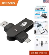 Durable and Portable FIDO2 NFC Security Key - USB Type A & C Compatibility picture