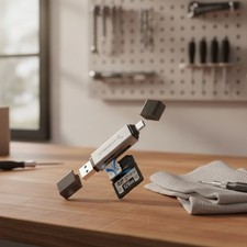 Versatile USB-C/USB-A SD Card Reader - Plug & Play with 5Gbps Transfer Rate picture