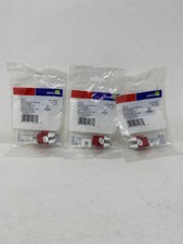3 pack LEVITON RED 61110-RC6 Extreme Cat 6 Connector New picture