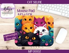 Cat Selfie Custom Order Mouse Pad 8.5