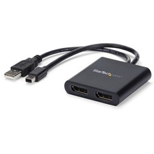 StarTech 2-Port Multi Monitor Adapter, Mini DisplayPort to DP MST Hub, Dual 4K picture