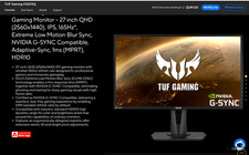 ASUS TUF Gaming VG27AQ 27'' IPS LCD Monitor picture