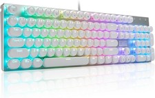 HUO JI E-Yooso Z-88 Wired Typewriter Style RGB Mechanical Gaming Keyboard for PC picture