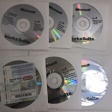 Microsoft Works Suite Software 2001 Complete Disks 1 - 6 picture