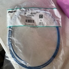 Panduit UTP28X5BU Cat6a 28awg Patch Cable, 5 Ft Blue Listing For 1 Patch Cable  picture