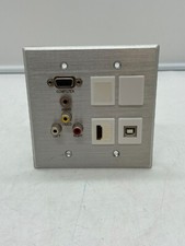 Rapid Run Integrated VGA HD15 3.5mm RCA Audio HDMI Video Wall Plate Free S/H picture