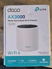 TP-LINK Deco X55 AX3000 Wi-Fi 6 Mesh Router 1-Pack White 3 LAN 1Gbps picture