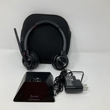 Poly Savi 8200 Wireless Headset + Dock Base Case Charger – Tested Works picture
