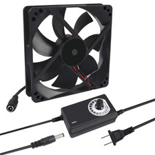 AC Powered Cooling Fan with Speed Controller 3V to 12V, 1225 AC 120Mm X 25Mm picture