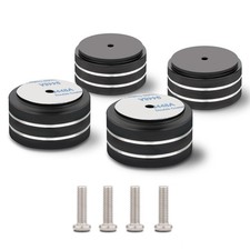 4Pcs Audio Isolation Feet Load 400KG Anti Vibration Pads 40mm x 20mm, Black picture