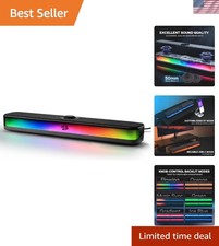 GS515 RGB Desktop Soundbar, 2.0 Stereo Enhanced Sound, BT 5.3 picture