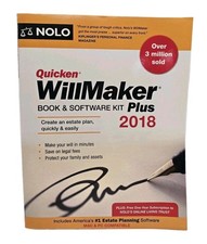 Quicken WillMaker Plus 2018 Book & Software Kit Nolo Estate Planning Will Maker picture