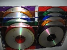 10 Pack TDK CD -R Recordable 700MB 80 min 5 Different Colored Cases NEW picture