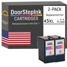 DoorStepInk Compatible Ink Cartridge for Lexmark 43XL Twin Color-USA picture
