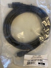15FT Premium USB 2.0 Type A Male to Female M/F Extension Shielded Cable Black picture
