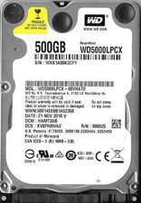 Western Digital WD5000LPCX-00VHAT0 500GB Sata Hard Drive DCM: HAMT2AB picture