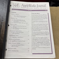 Apple Computer Works Journal Users Group  ClarisWorks Newsletters 1996 -2000 picture