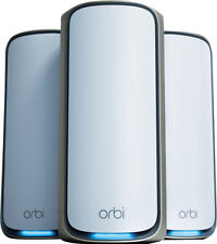 NETGEAR - Orbi 970 Series BE27000 Quad-Band Mesh Wi-Fi 7 System (3-pack) - White picture