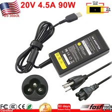 For Lenovo ThinkPad Laptop AC Charger Adapter 90W 20V 4.5A - SQUARE SLIM TIP picture