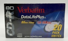 Verbatim DataLifePlus CD-R 700MB 80 Minute 16X Blank Discs 20 Pack New picture