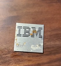 IBM 5271 vintage metal badge -GENUINE computer case badge picture