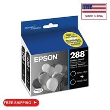 Epson 288 Genuine Black Ink Cartridges 2-Pack Standard Capacity T288120-D2 picture