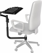 Office Chair Mounted 26 x 12 Inch Keyboard & Mouse Tray Ergonomic Tilt Full picture
