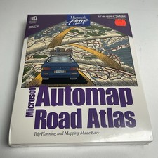 Vintage NOS 95' Microsoft Home Automap Road Atlas 3.5