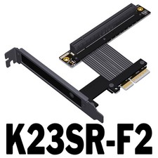 ADT Link PCIe 5.0 x4 to x16 Flexible Ribbon Cable with Baffle, for 1U Server picture