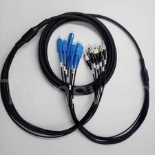 10/30/50 Meters Pre-terminated 12 x Stands Armored Outdoor OS2 SM Fiber Cables picture