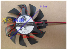 Diameter 5.5cm Hole Spacing 4.0cm Graphics Card Fan PLD06010S12L For MSI picture